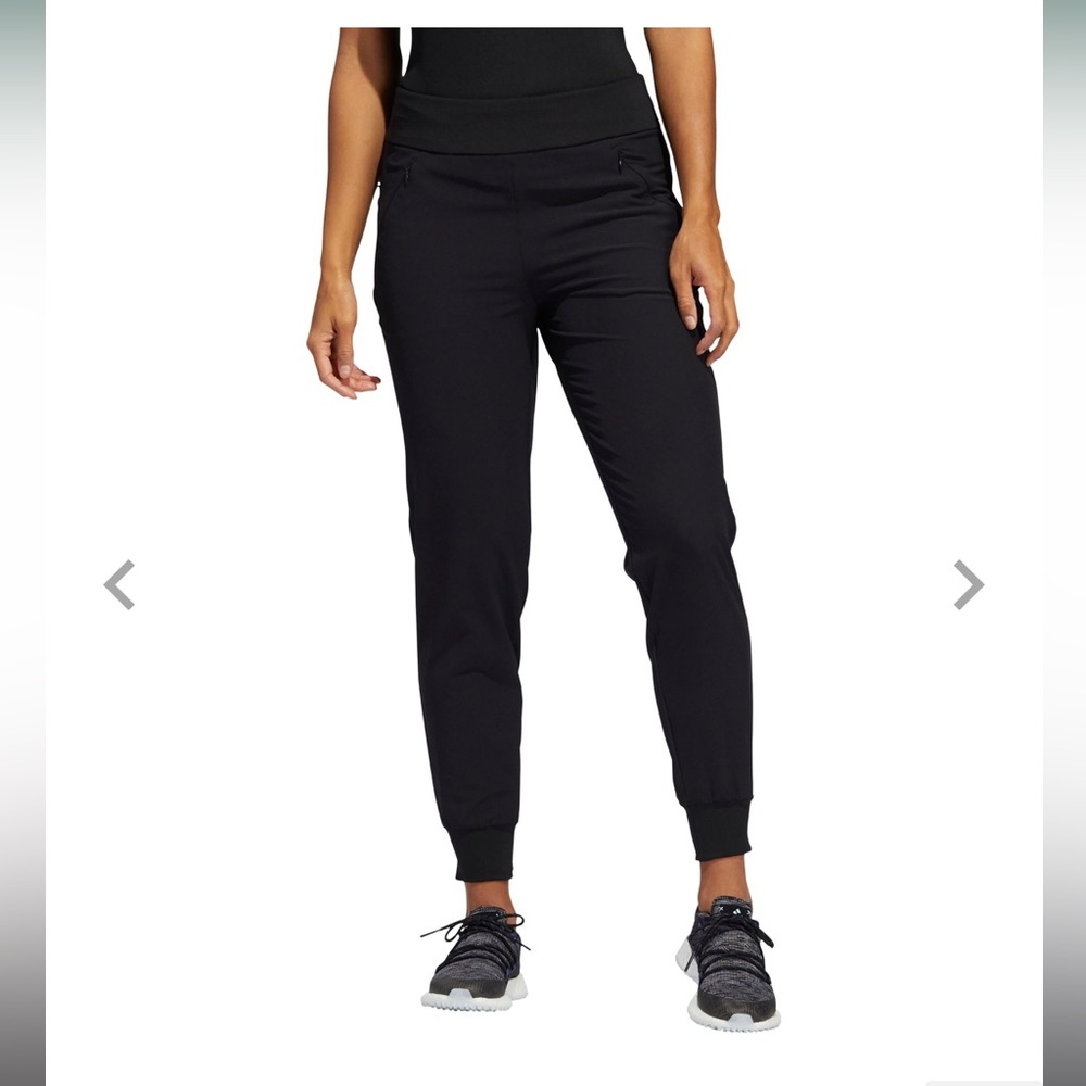 NWT Adidas Black Women’s Stretch Woven Golf Joggers